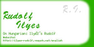 rudolf ilyes business card